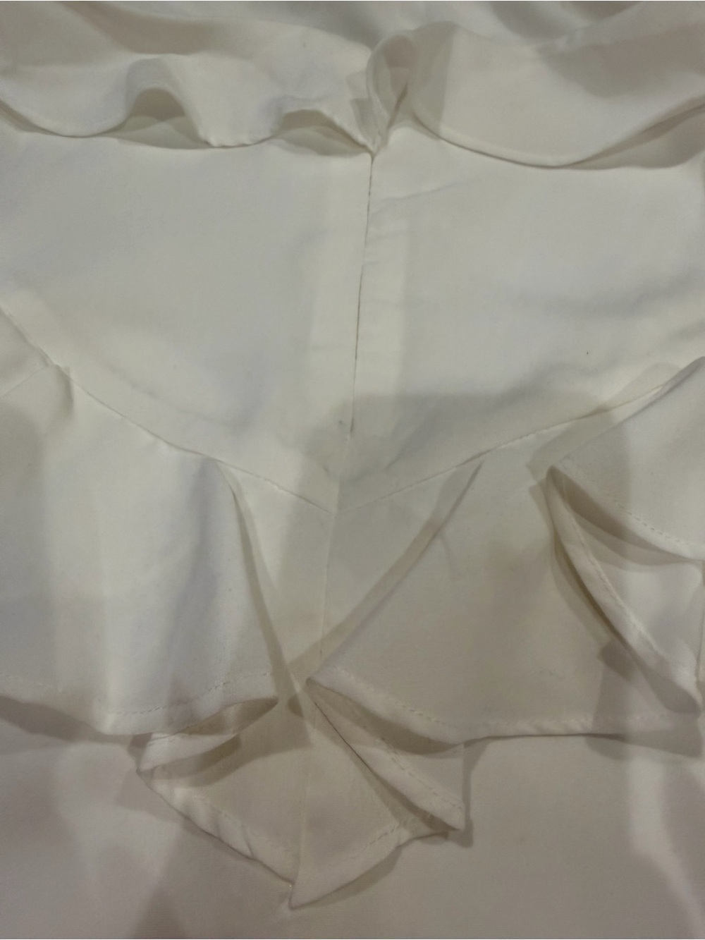 Storia White Ruffle Open-Back Mini Dress - Picture 8 of 10